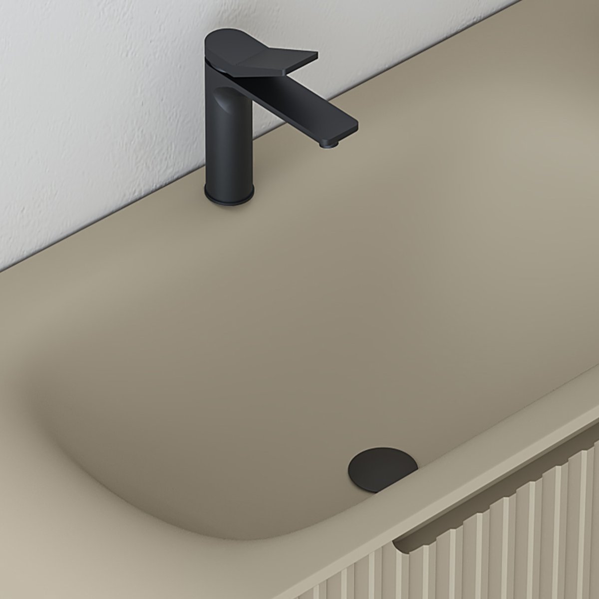 Ensemble salle de bain 100 cm chêne clair Aqualinea