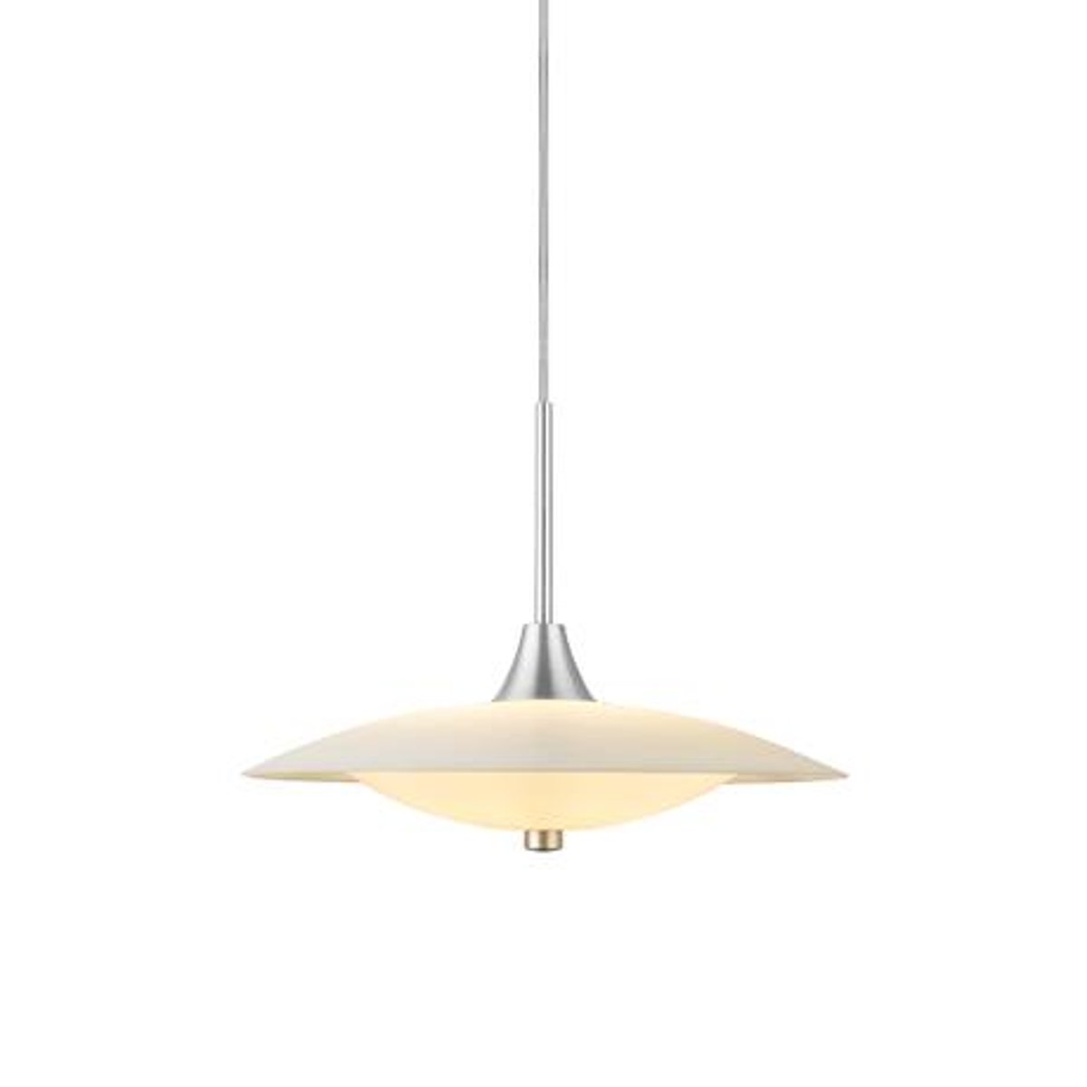 Suspension Baroni Ø35 – Opale / aluminium