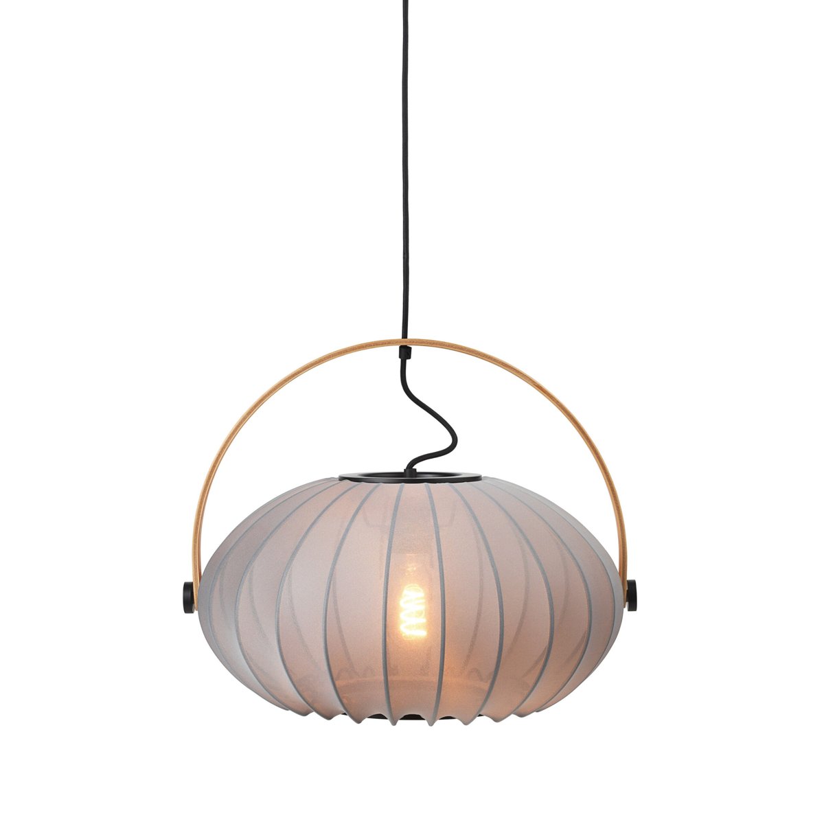 Suspension DC Textile Ø40 cm – Gris pierre