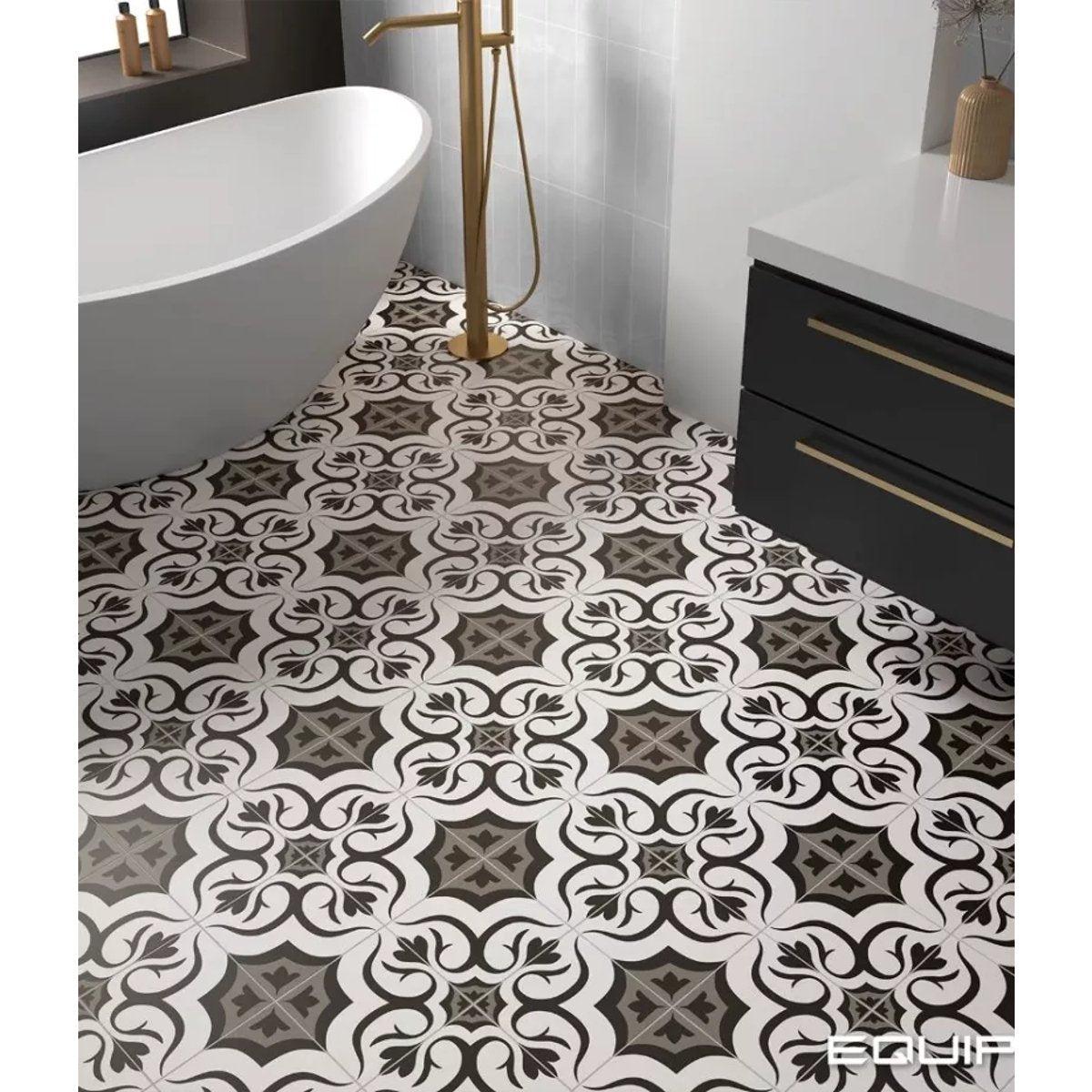 Carrelage Imitation Carreaux De Ciment 20x20 RIVOLI Loiba