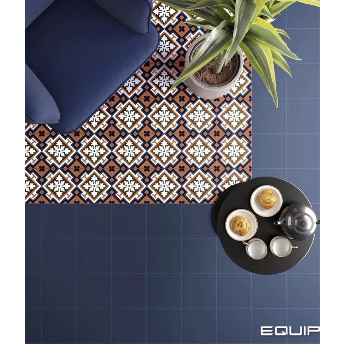 Carrelage Imitation Carreaux De Ciment 20x20 RIVOLI Oceanum