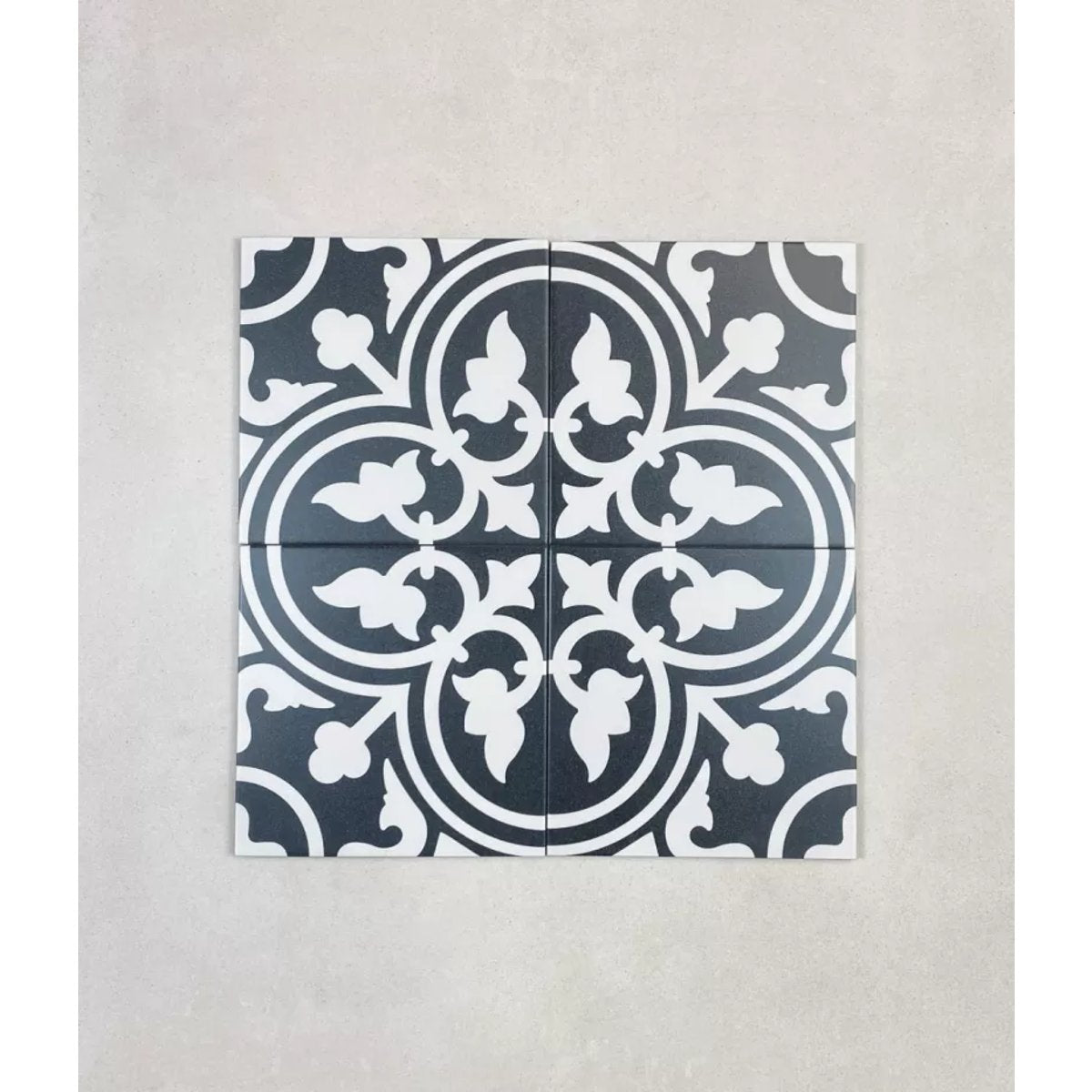 Carrelage Carreaux de Ciment LA MADELEINE 20x20 Flavie Noir