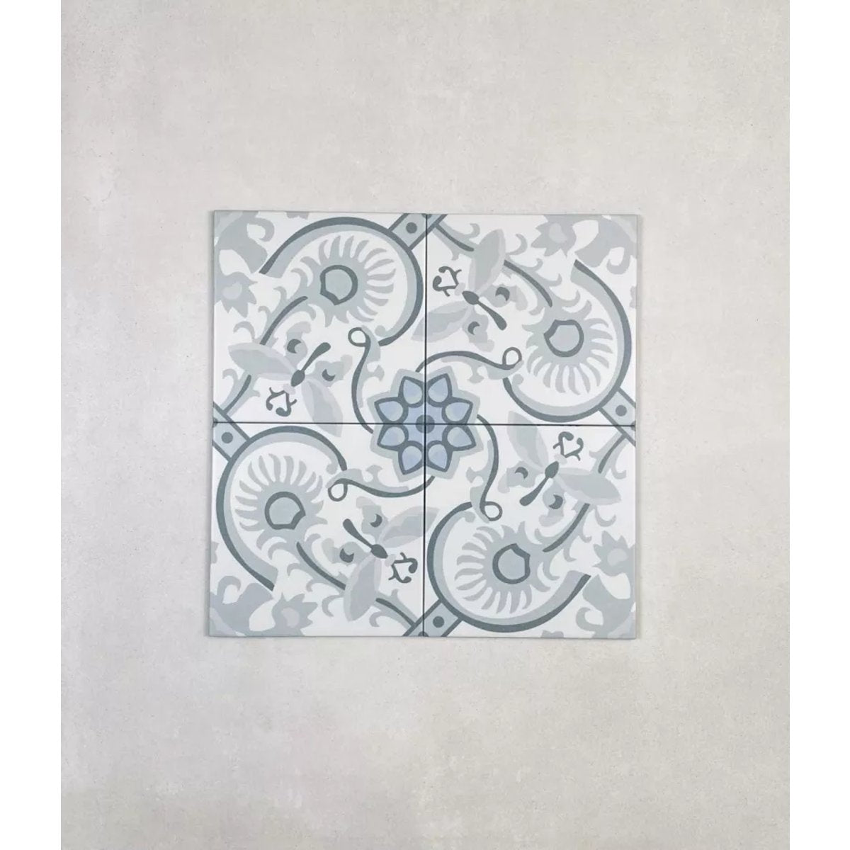 Carrelage Carreaux de Ciment LA MADELEINE 20x20 Papillon