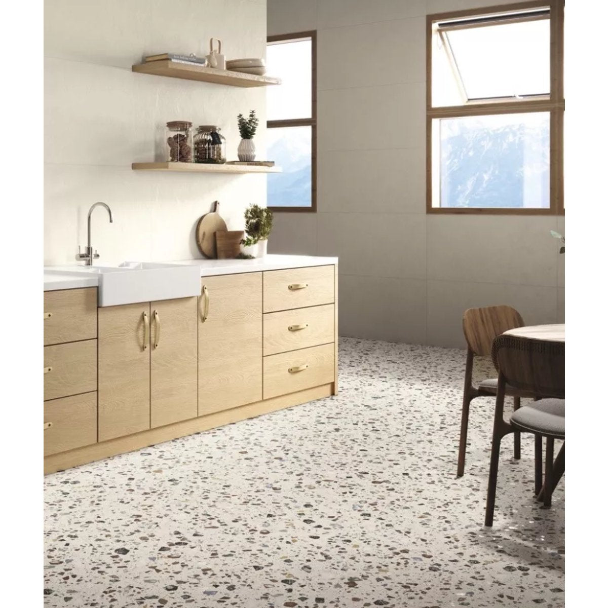 Carrelage effet Terrazzo COCCIO 60x60 rectifié Mix