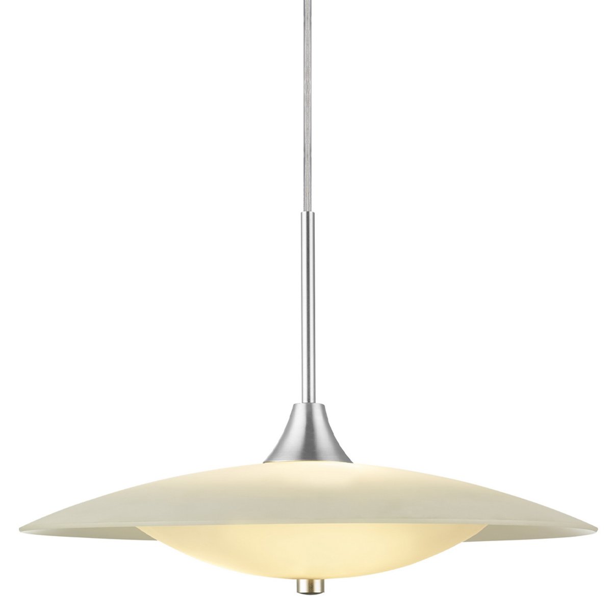 Suspension Baroni Ø46 – Opale / aluminium