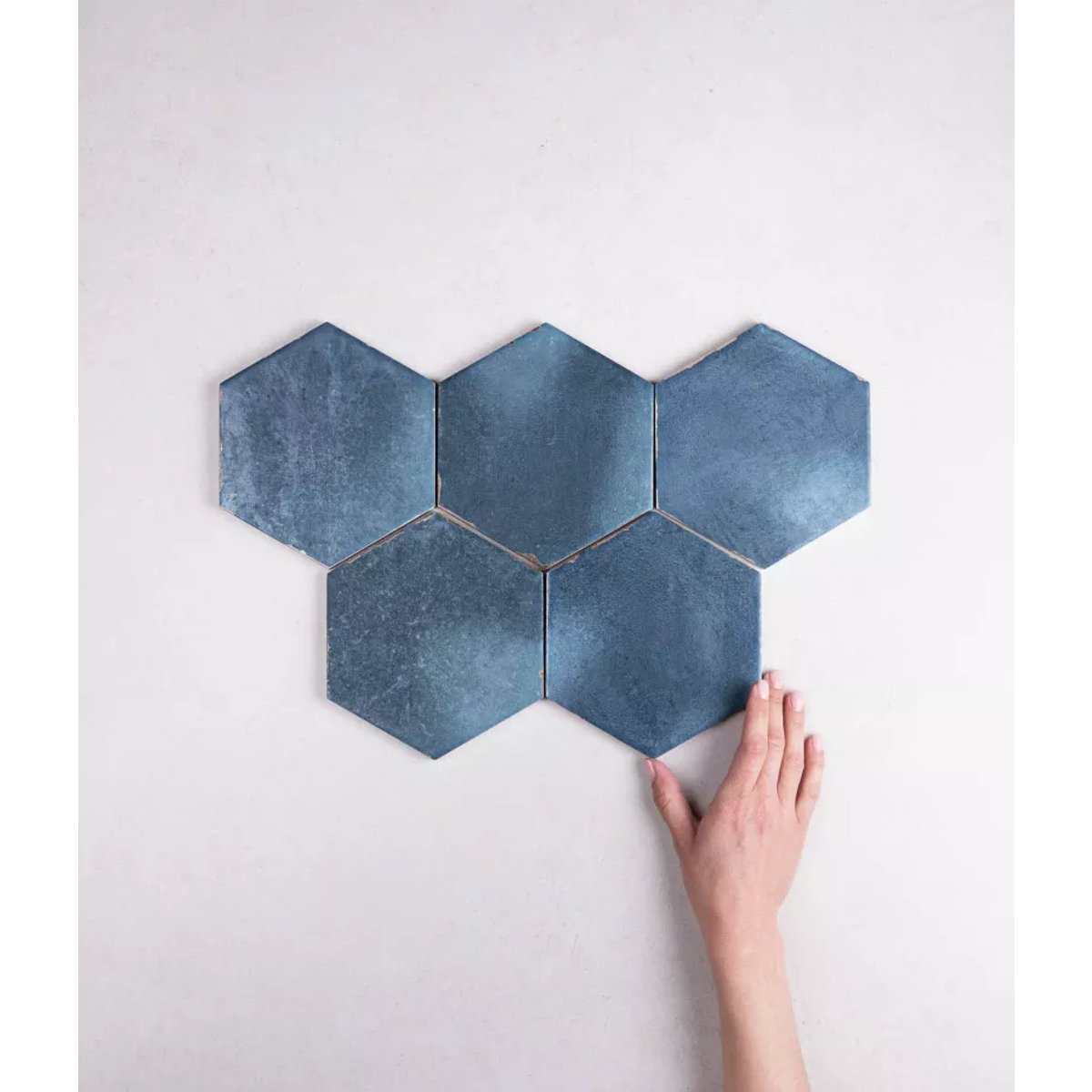 Carrelage Imitation Carreaux de ciment CAPRI 14x16 Chiazza Marino