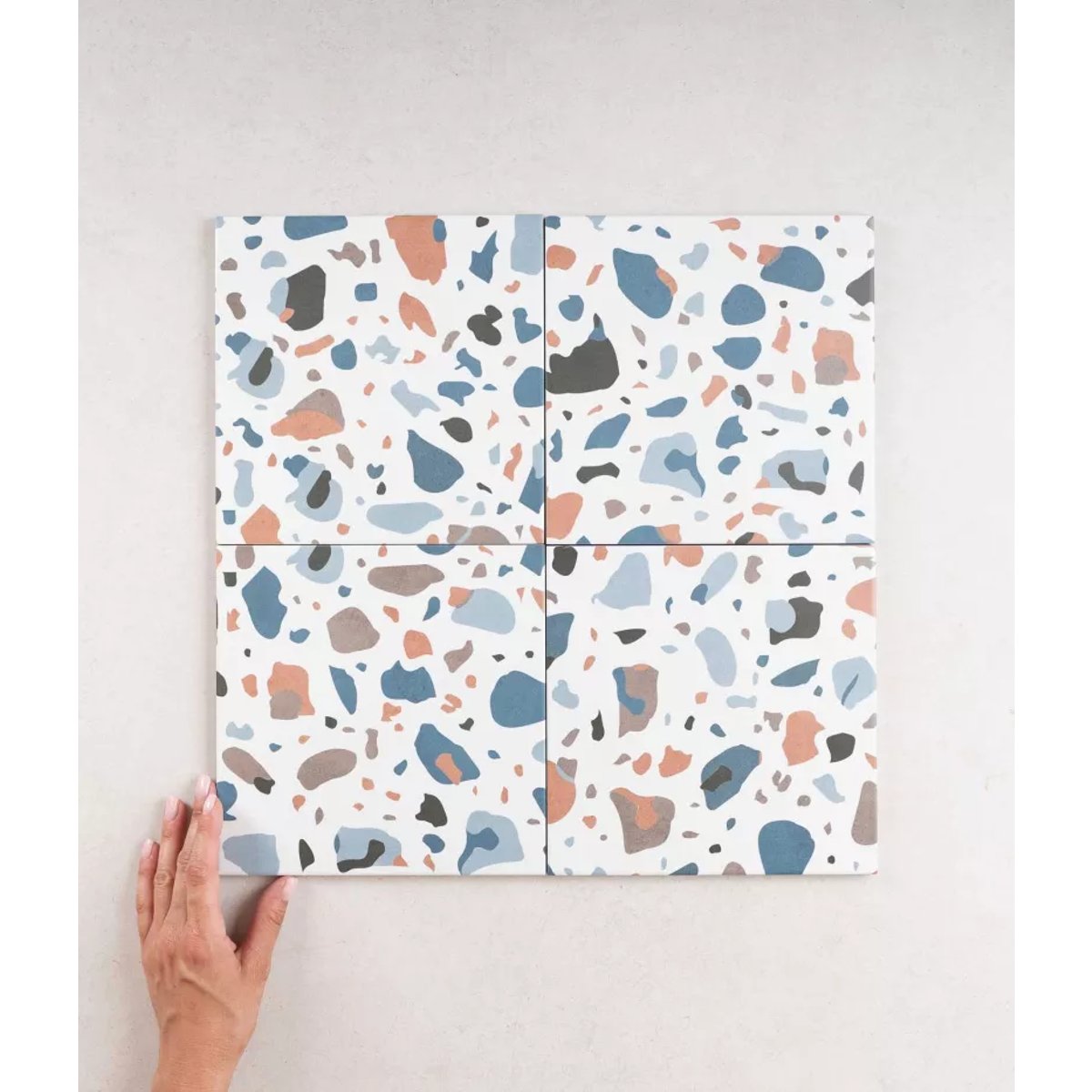 Carrelage effet Terrazzo Bleu STAY 20x20 Blue