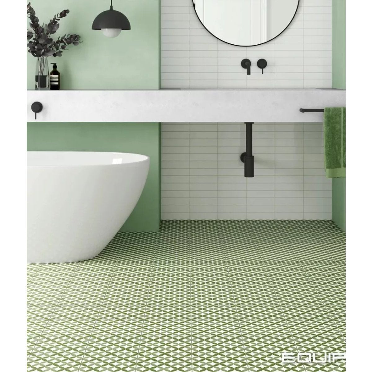 Carrelage Imitation Carreaux De Ciment 20x20 RIVOLI Naples