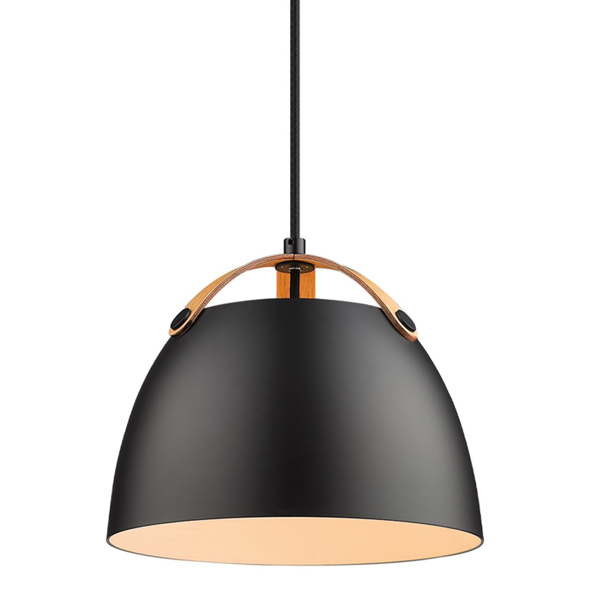 Suspension Oslo Ø24 – Noir / chêne
