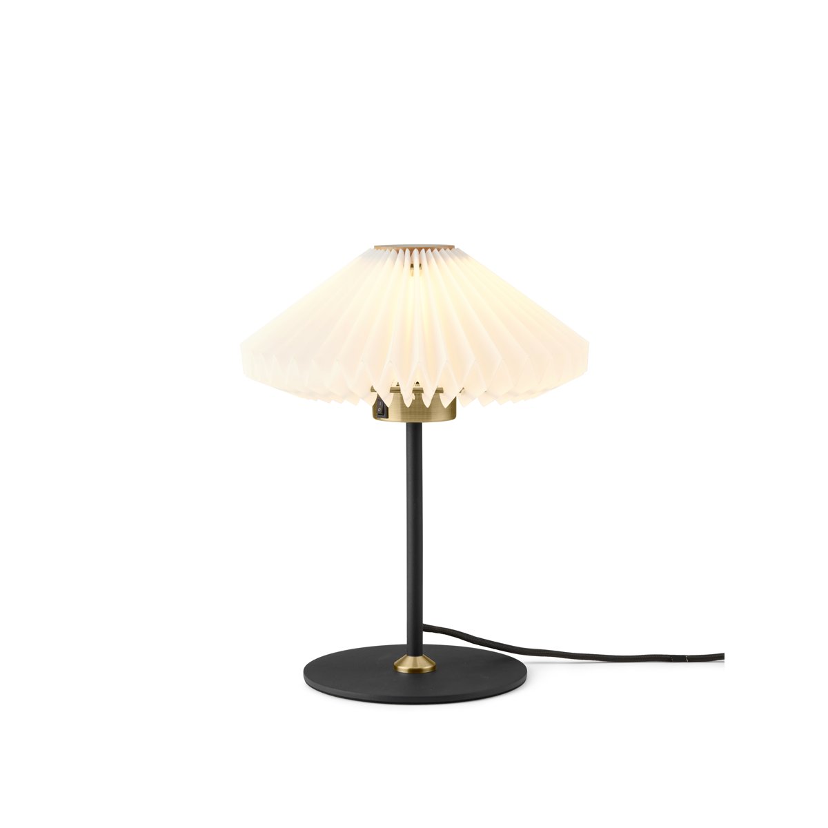 Lampe à poser Paris Ø24 – Blanc pur / noir