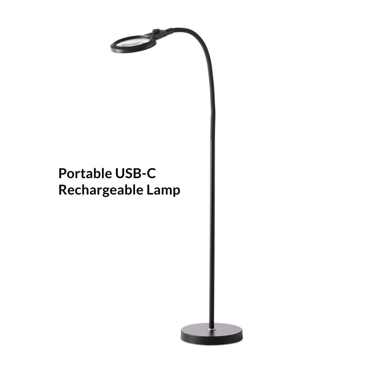 Lampadaire nomade Magni Charge Superflex – Noir