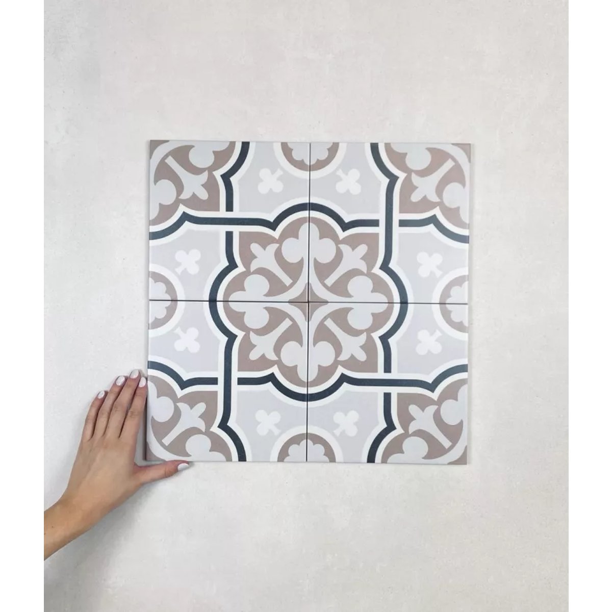 Carrelage Carreaux de Ciment LA MADELEINE 20x20 Juliette Marron