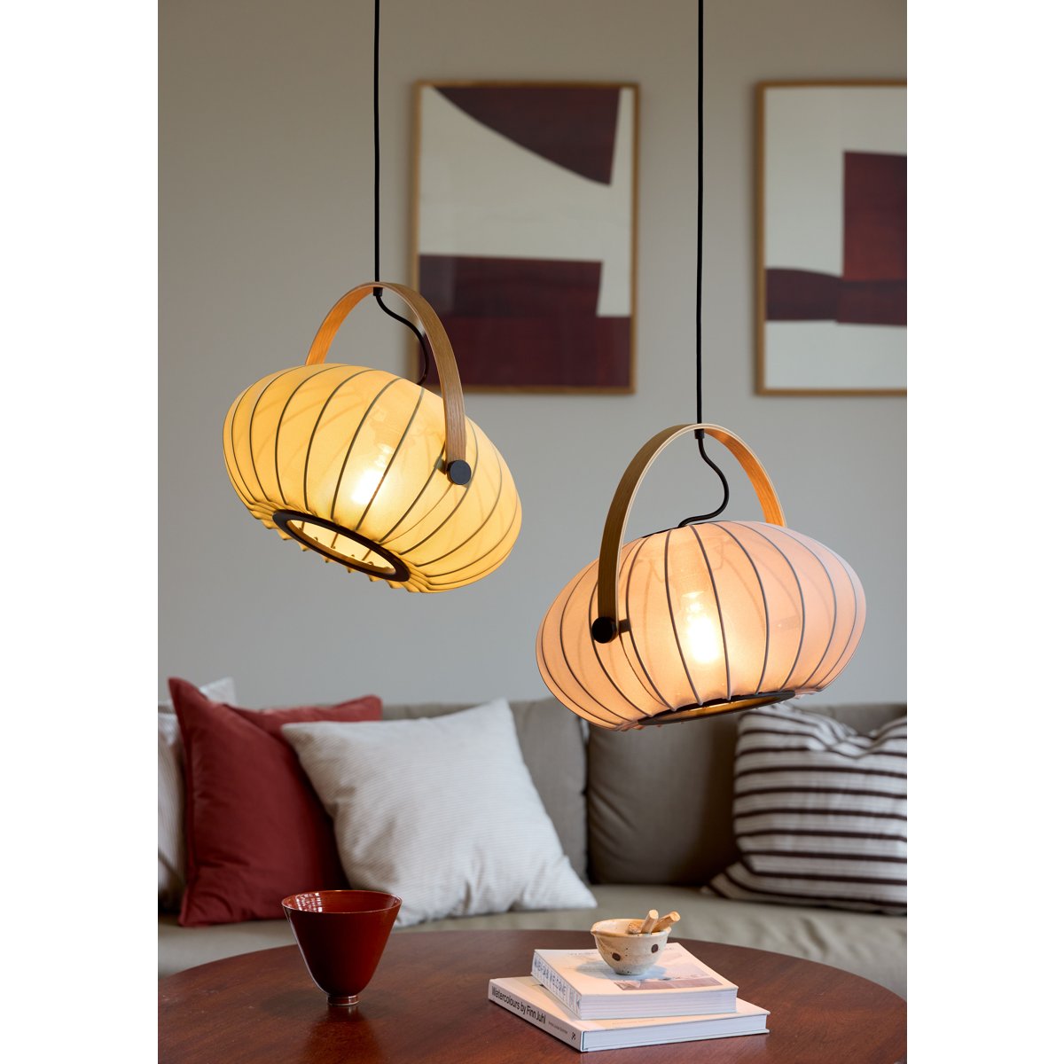 Suspension DC Textile Ø40 cm – Vert forêt