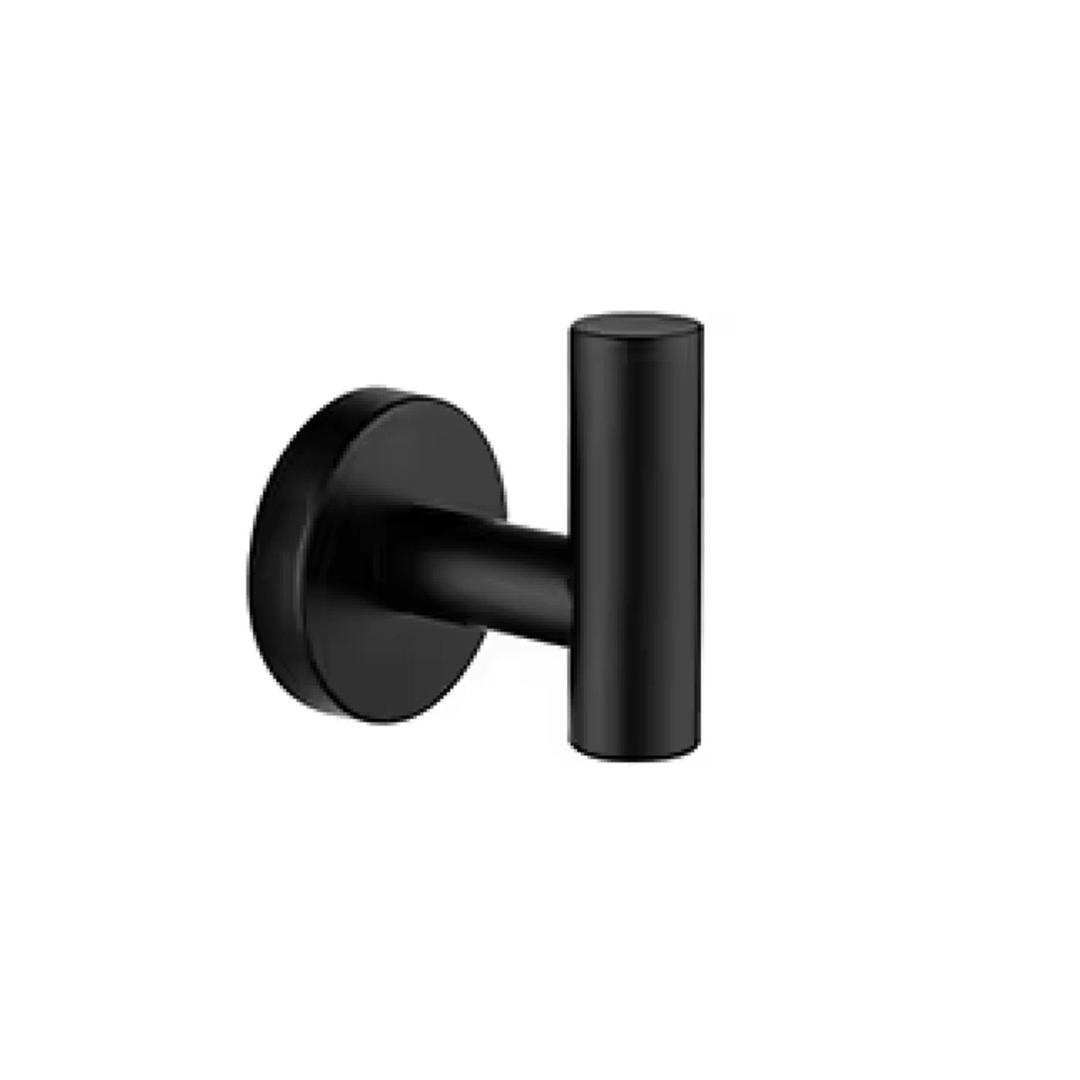 Porte-serviettes noir mate lisse