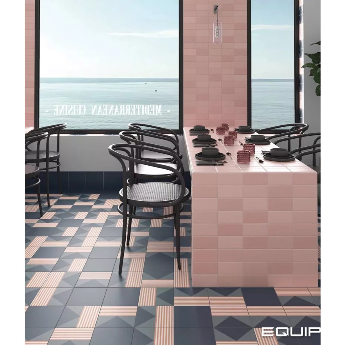 Carrelage Carreaux de Ciment BAUHOME 20x20 Stritch Cold