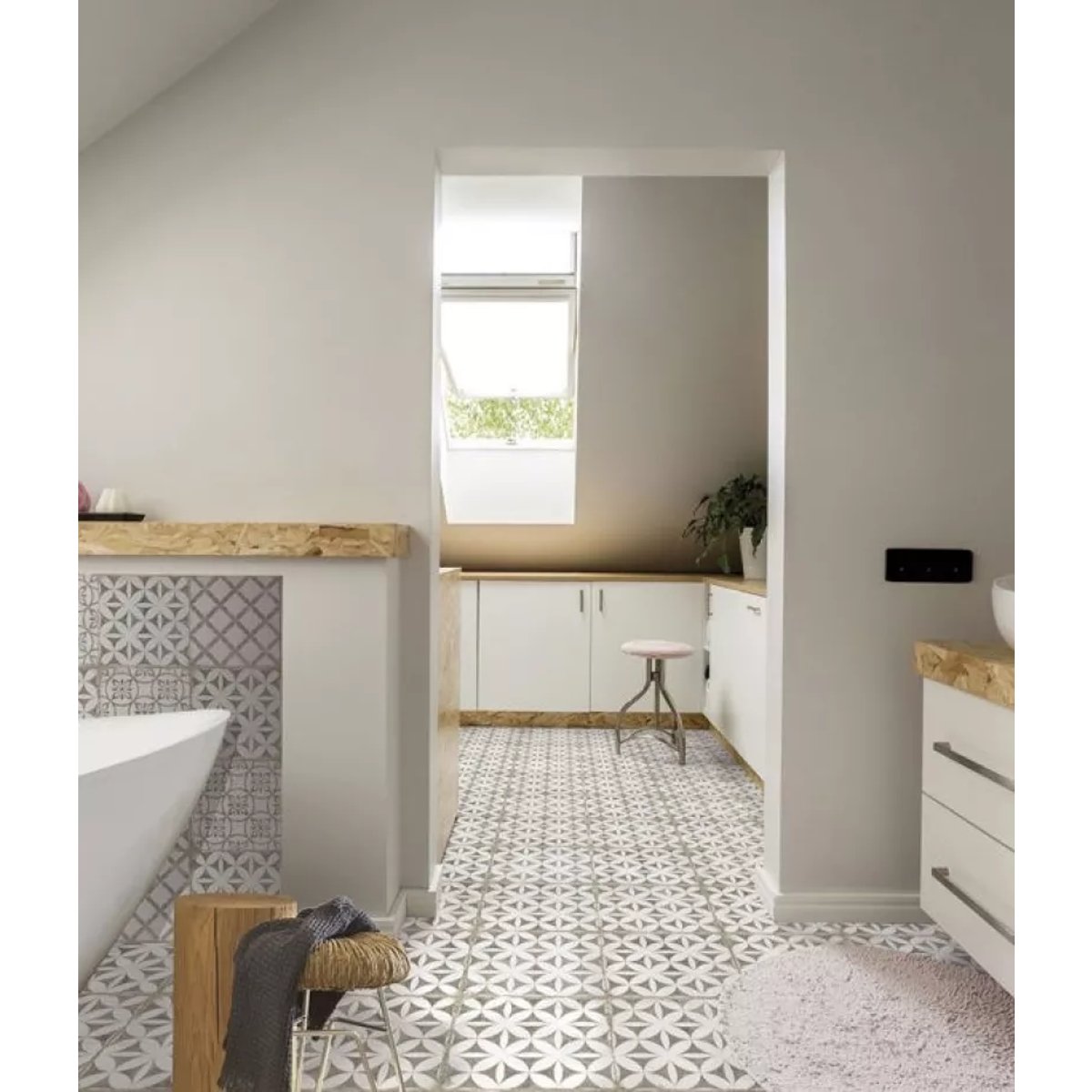 Carrelage Carreaux de Ciment GRAFTON 20x20 Abbey Taupe