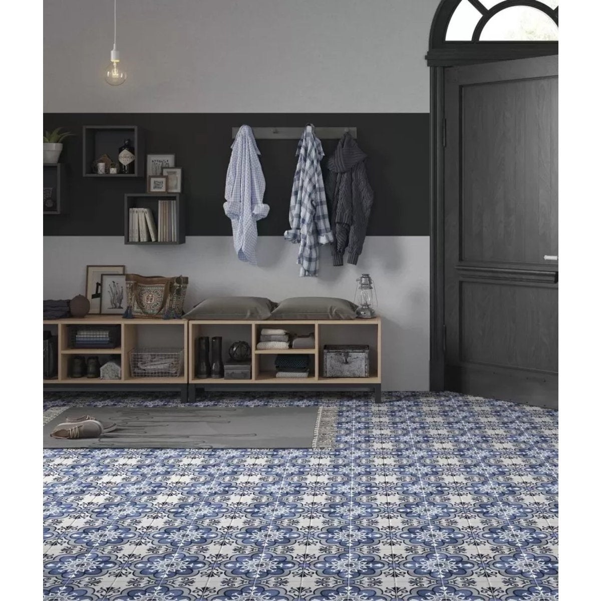 Carrelage Carreaux de Ciment FLEUR 15x15 Madeleine