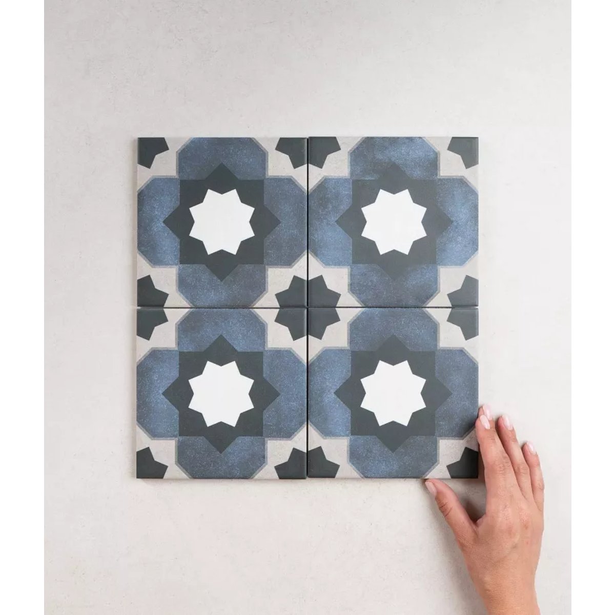Carrelage Carreaux de Ciment FLEUR 15x15 Janette