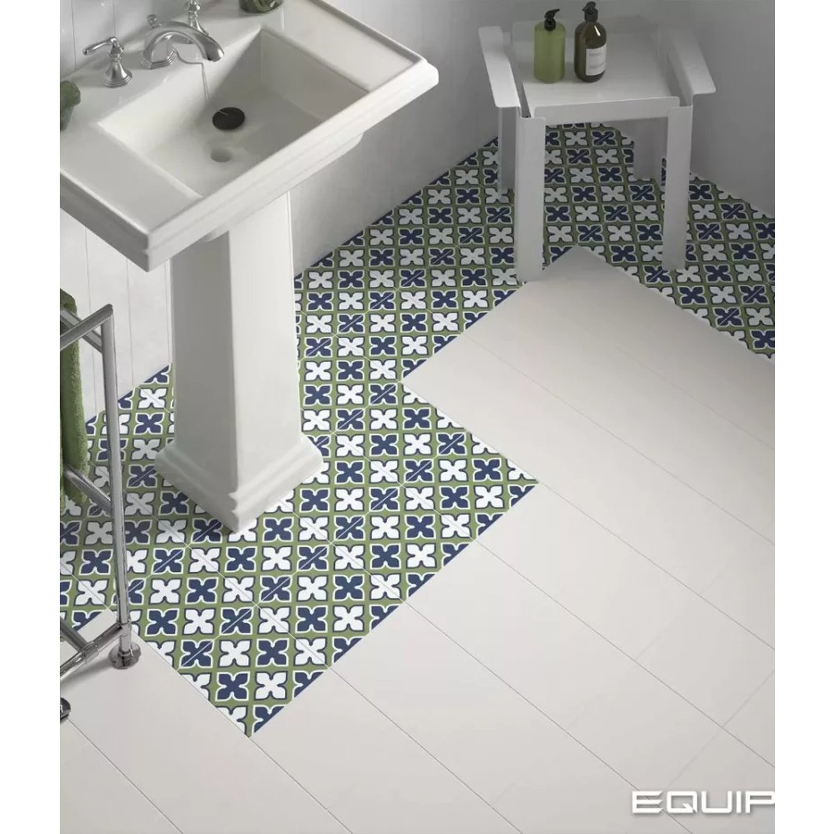 Carrelage Imitation Carreaux De Ciment 20x20 RIVOLI White