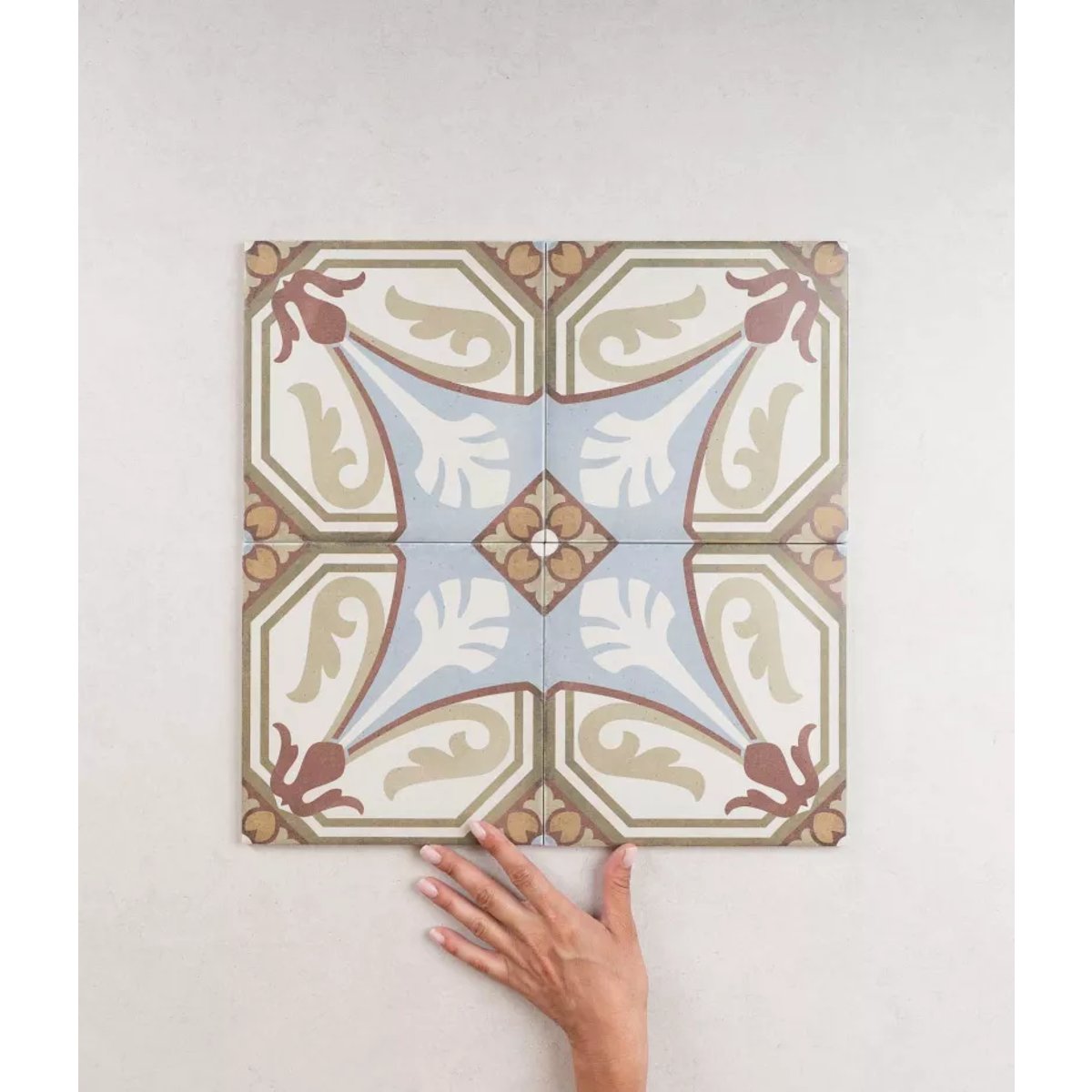 Carrelage Carreaux de Ciment ART NOUVEAU DECOR 20x20 Viena Colour