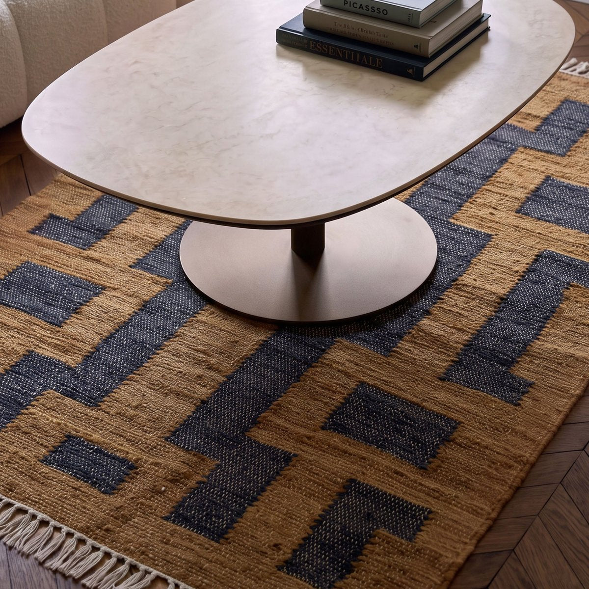 Tapis de sol IMANOL bronze et noir