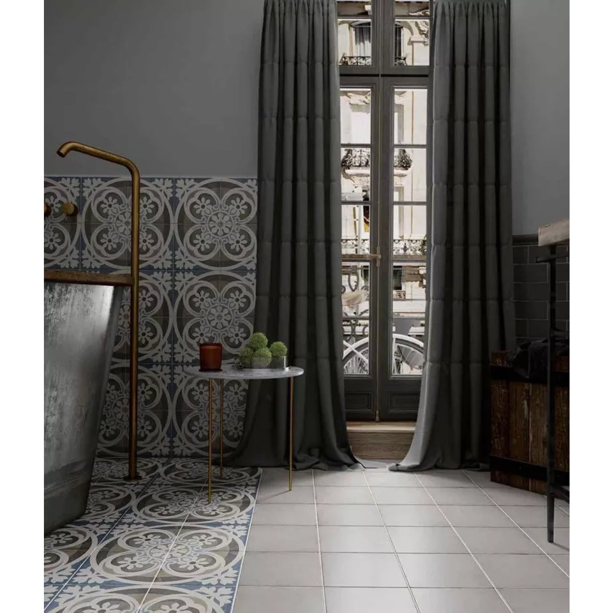 Carrelage Carreaux de Ciment ART NOUVEAU DECOR 20x20 Music Hall
