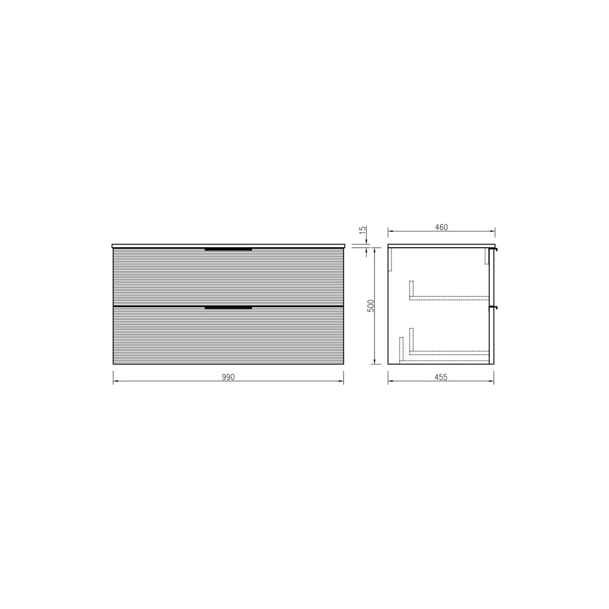 Ensemble salle de bain 120 cm chêne clair Aqualinea
