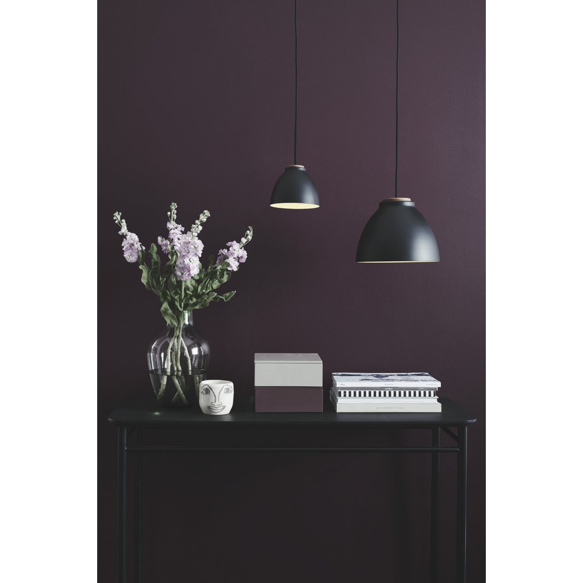 Suspension Nivå Ø14 G9 – Noir / bois