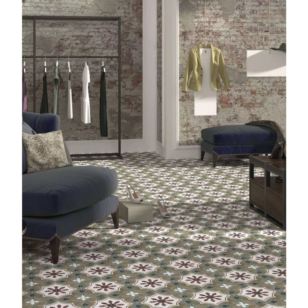 Carrelage Carreaux de Ciment 15x15 Olivia