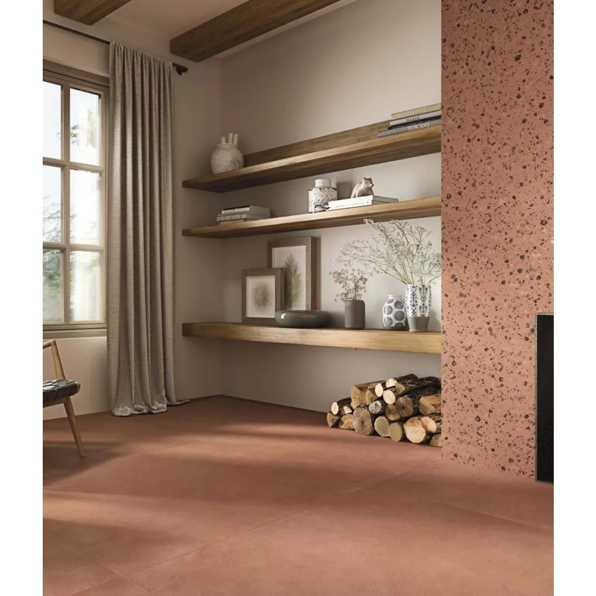 Carrelage effet Terrazzo COCCIO 60x60 rectifié Coral