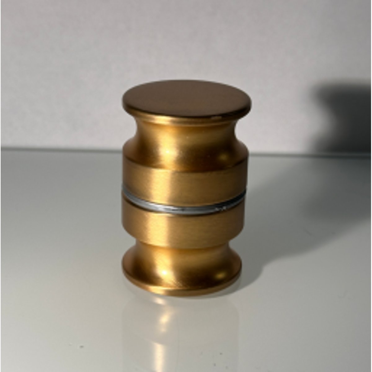 Porte de douche pivotante en verre trempé 8mm sur mesure TRIGO - Laiton Brossé