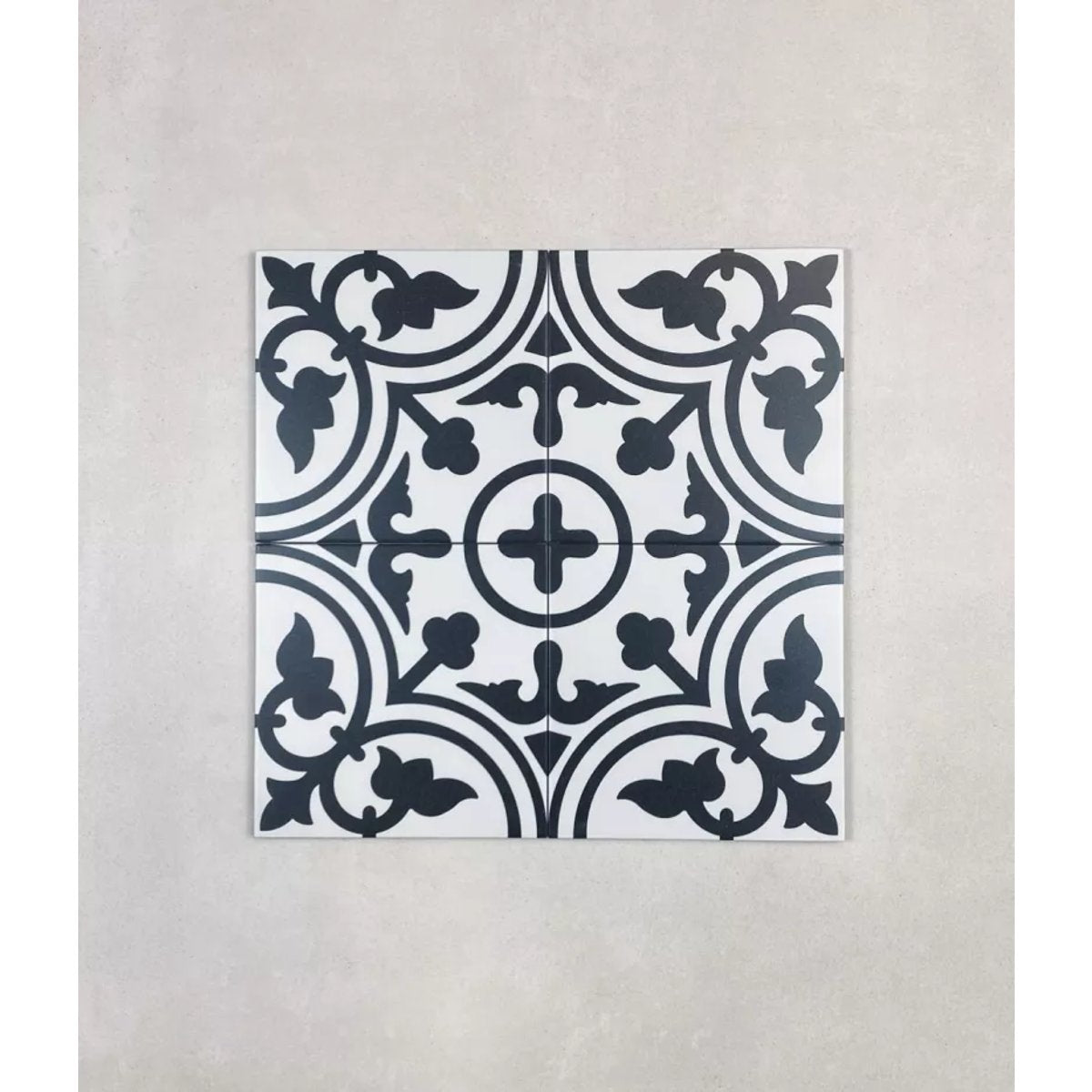 Carrelage Carreaux de Ciment LA MADELEINE 20x20 Flavie Blanc