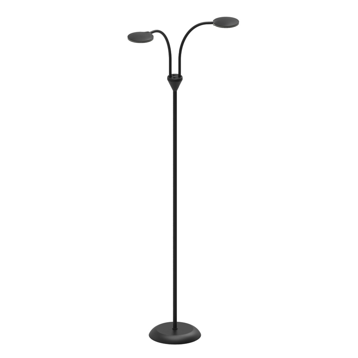Lampadaire LED Fix 2 lumières 2 x 5 W – Noir