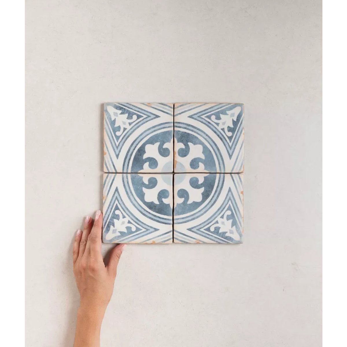 Carrelage Imitation Carreaux De Ciment 12,5x12,5 CASABLANCA White