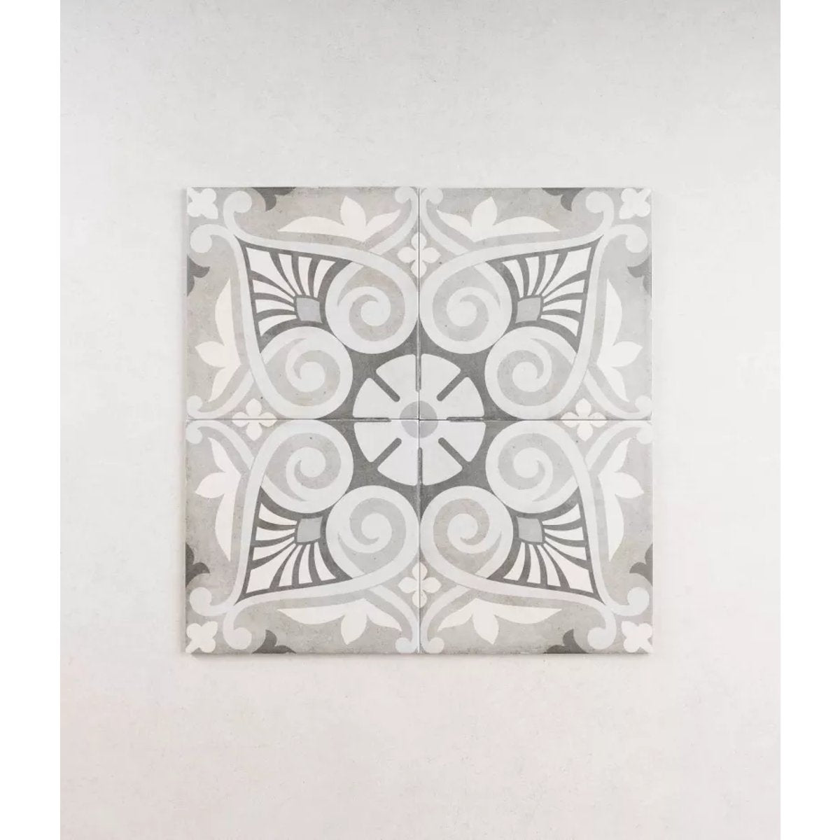 Carrelage Carreaux de Ciment ART NOUVEAU DECOR 20x20 Opéra Grey