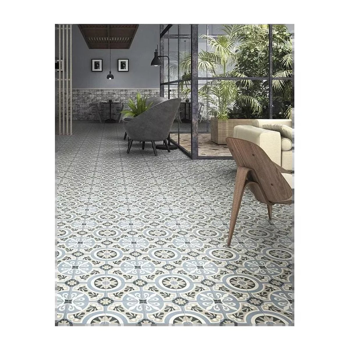 Carrelage Imitation Carreaux De Ciment 20x20 THREE CAPITALS Viena