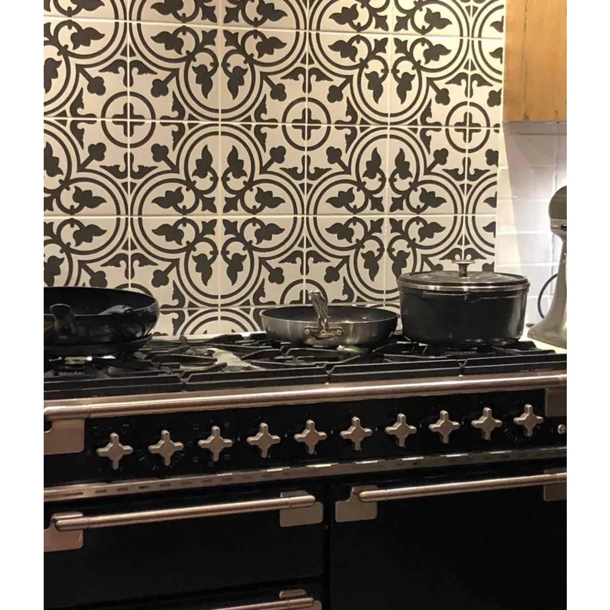 Carrelage Carreaux de Ciment LA MADELEINE 20x20 Flavie Blanc