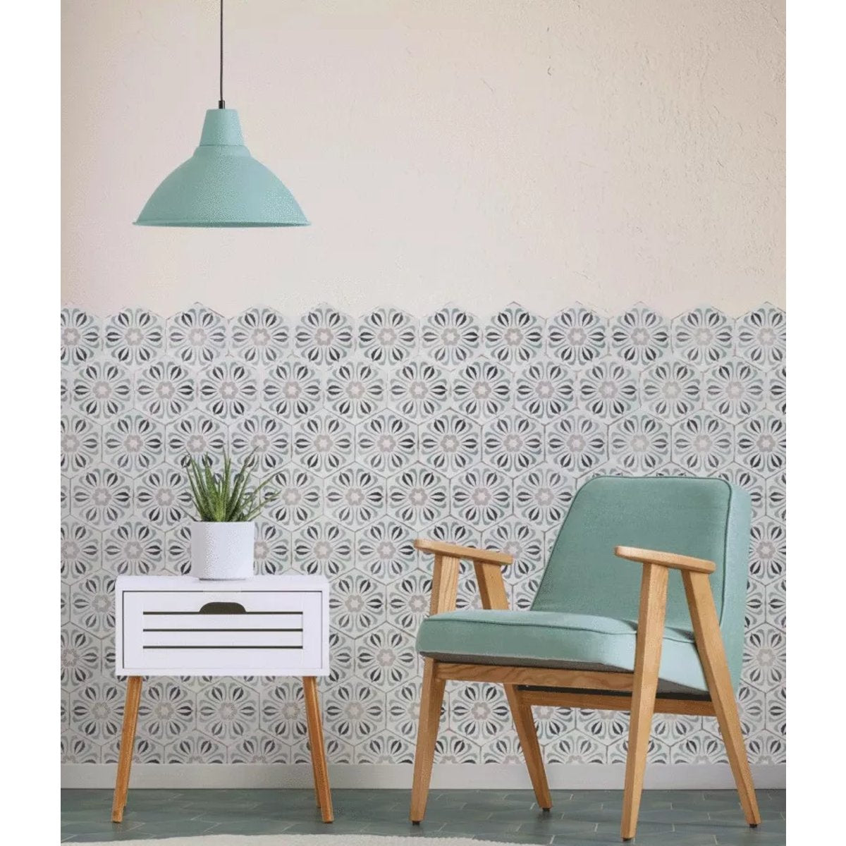 Carrelage Imitation Carreaux de ciment CAPRI 14x16 Bosa