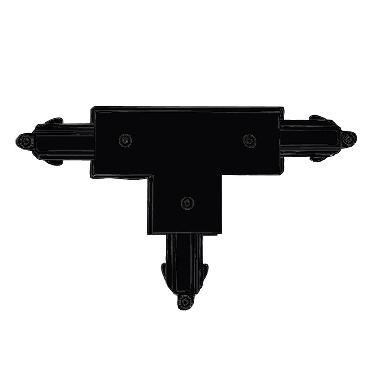 Connecteur en T 3 directions pour rail Halo Track – Noir