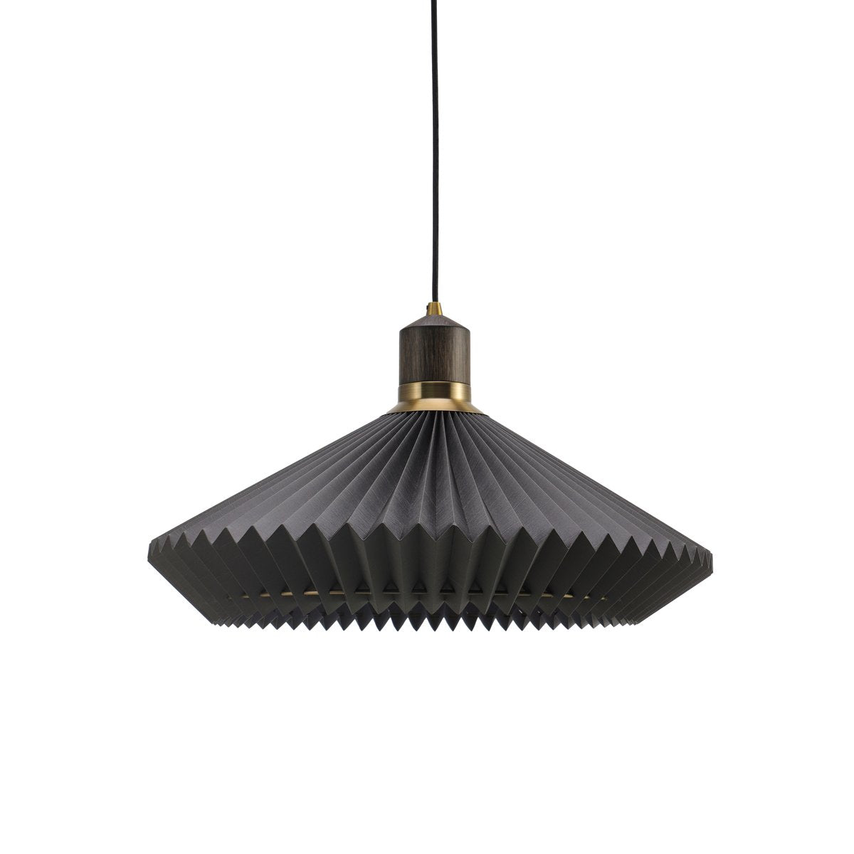Suspension Paris Ø56 cm – Brun terre, câble noir