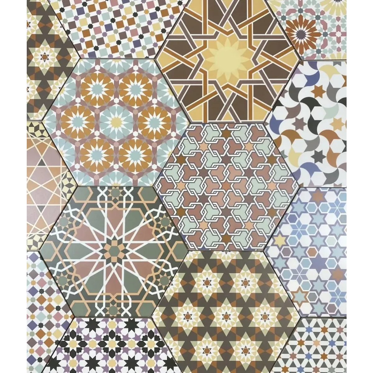 Carrelage interieur Imitation Carreaux de Ciment ANDALUSI MIX 28,5x33