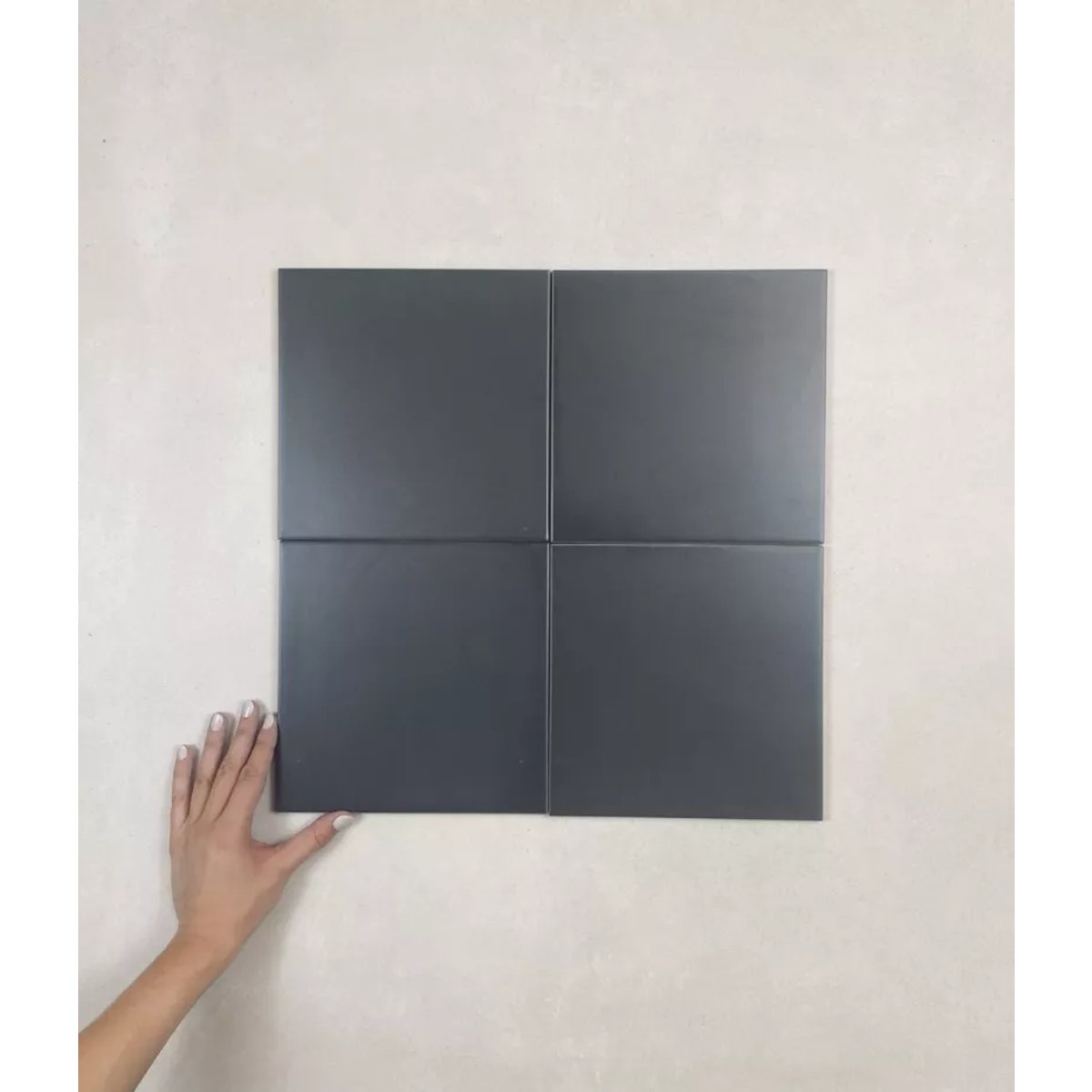 Carrelage Carreaux de Ciment LA MADELEINE 20x20 Anthracite