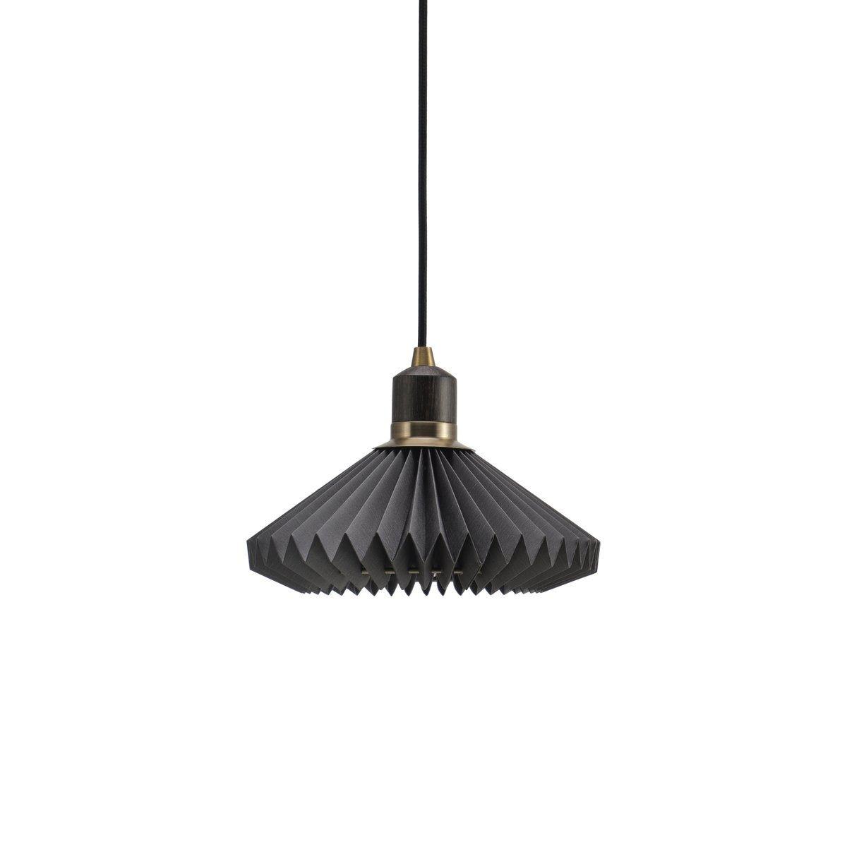 Suspension Paris Ø24 cm – Brun terre, câble noir