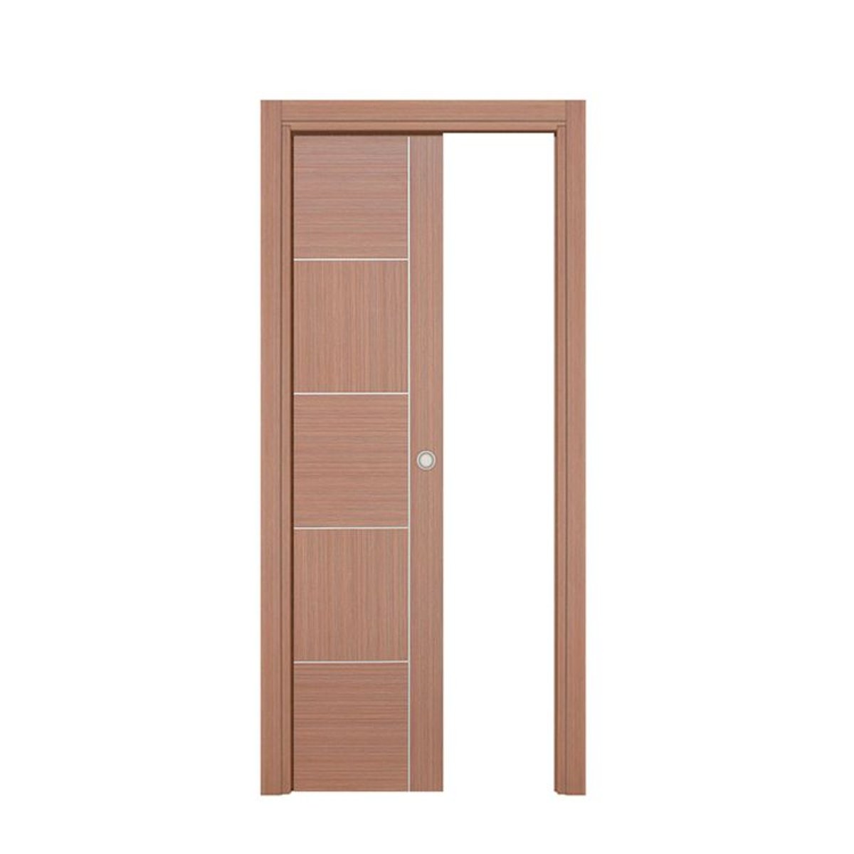 Porte coulissante galandage Casoar - Chêne gris