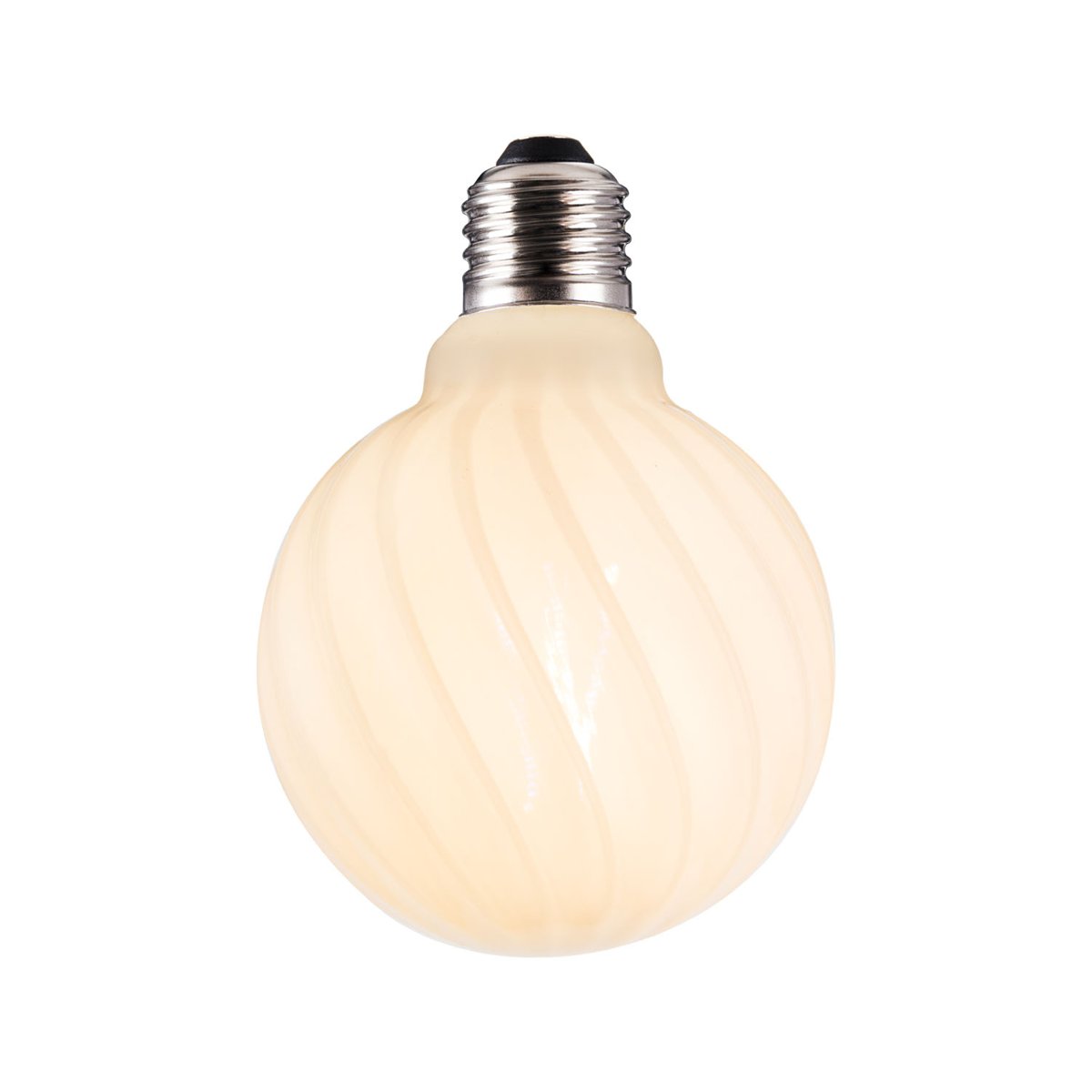 Ampoule Colors Twist 5 W Ø95 mm, variateur 3 niveaux à mémoire – Opale