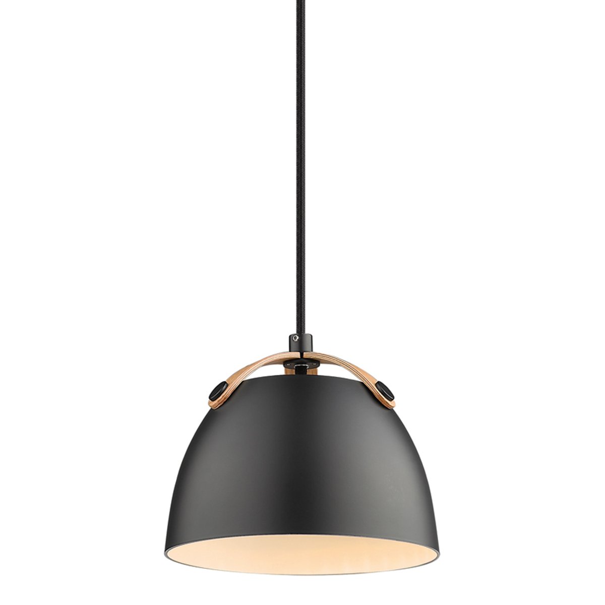 Suspension Oslo Ø16 – Noir / chêne
