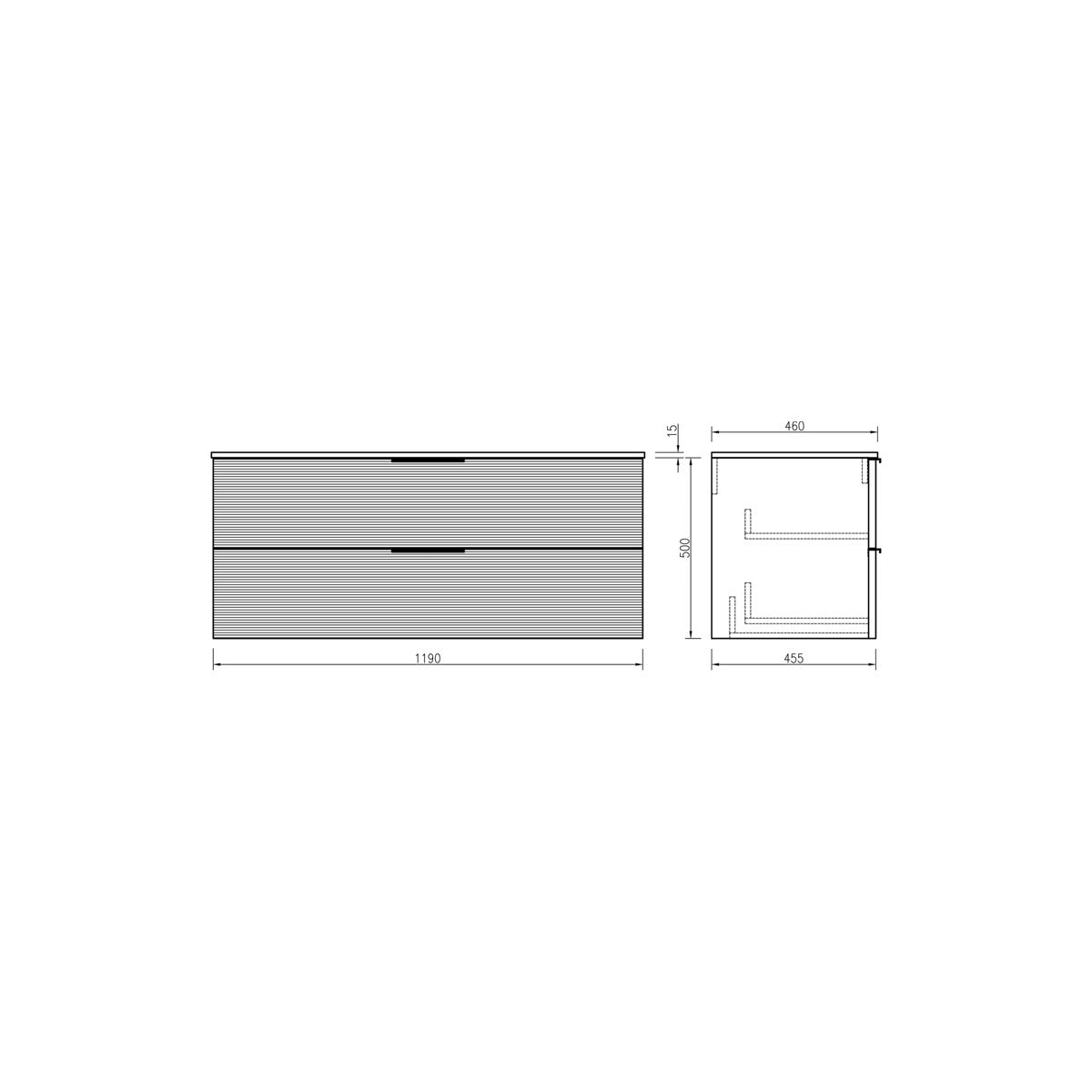 Ensemble salle de bain 100 cm chêne clair Aqualinea