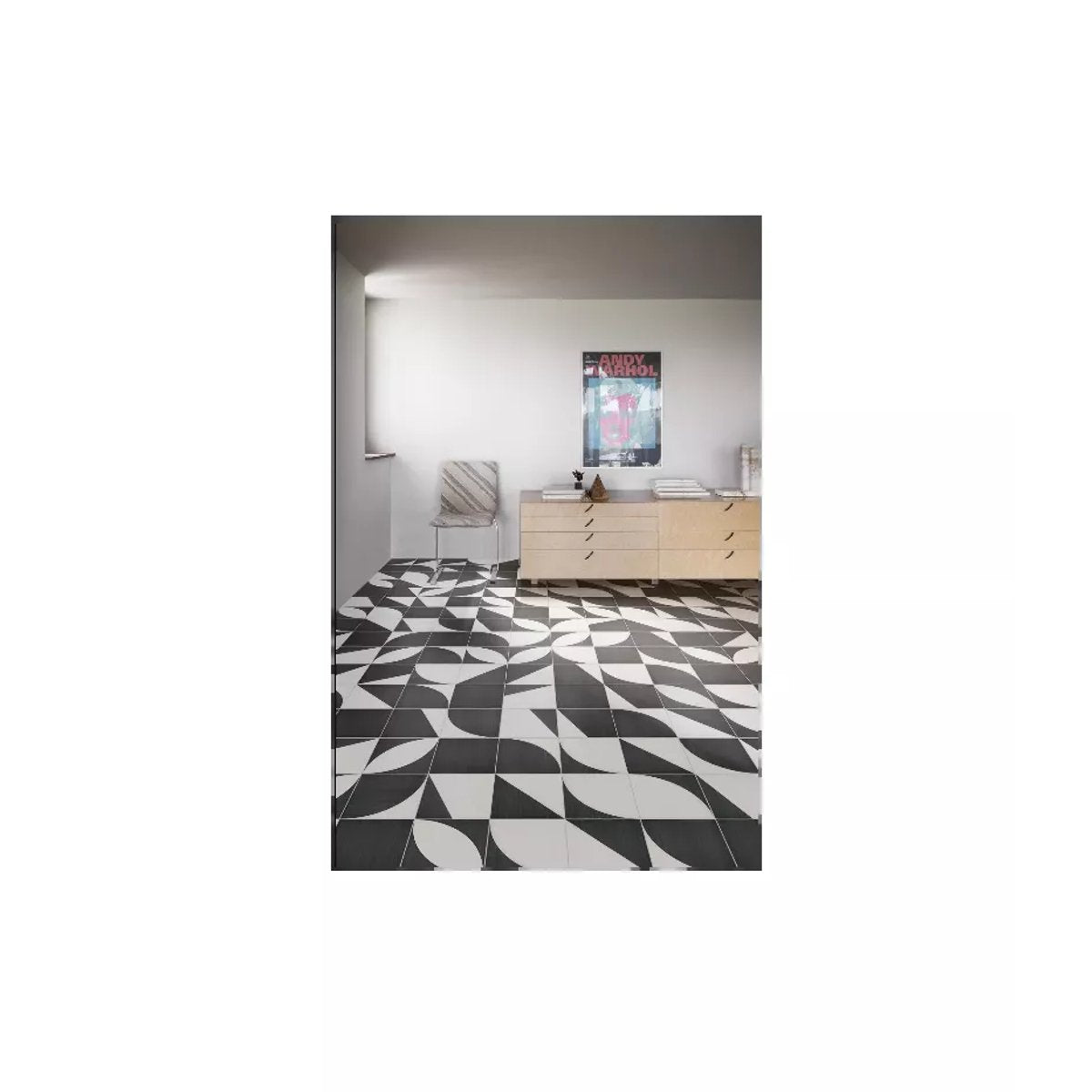 Carrelage Imitation Carreaux De Ciment 20x20 SCENARIO Decoro Mix Nero