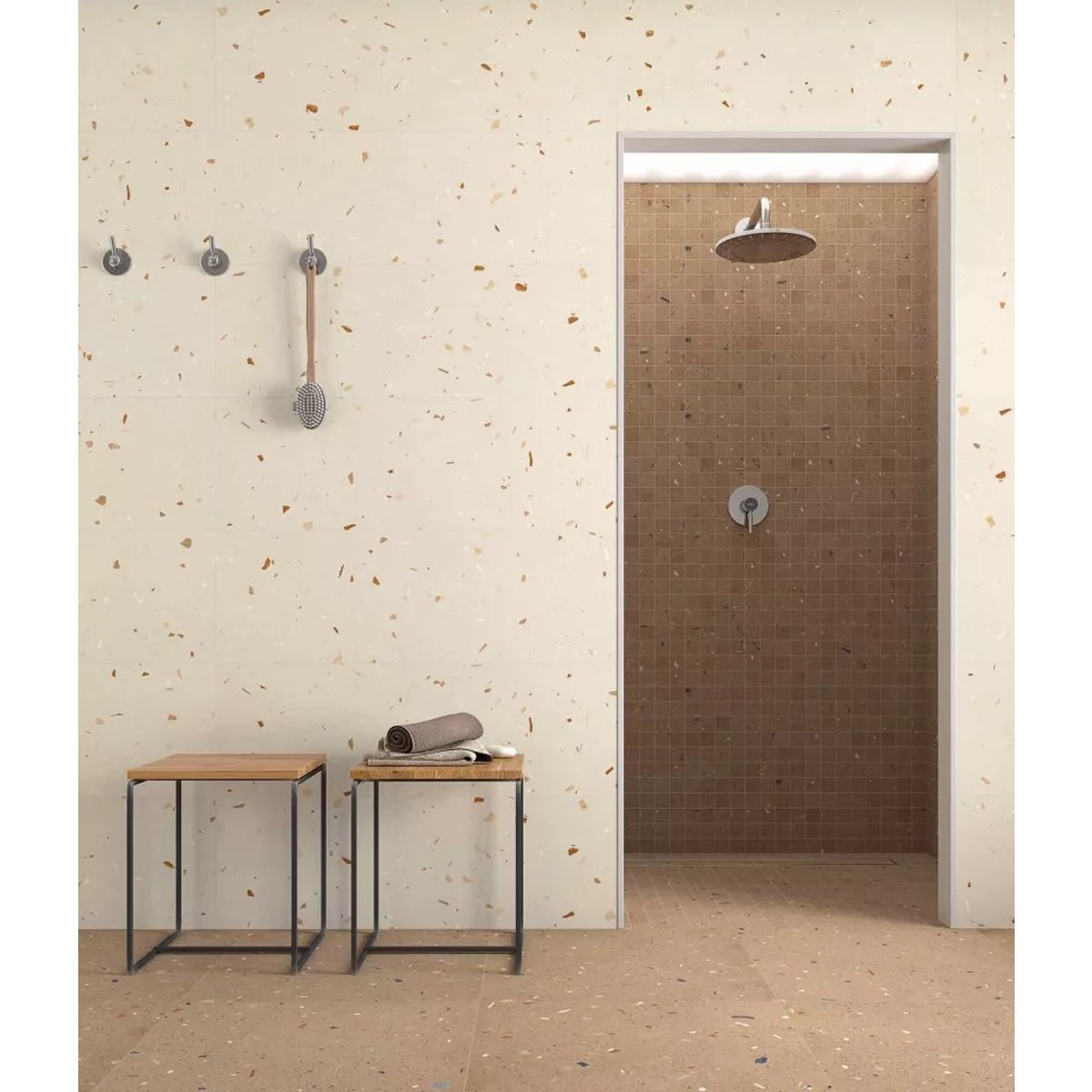 Carrelage Effet Terrazzo CROCCANTE 60x120 Nuez