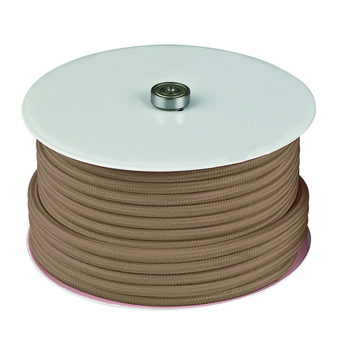 Rouleau de câble textile 2 x 0,75 mm 25 m – Marron